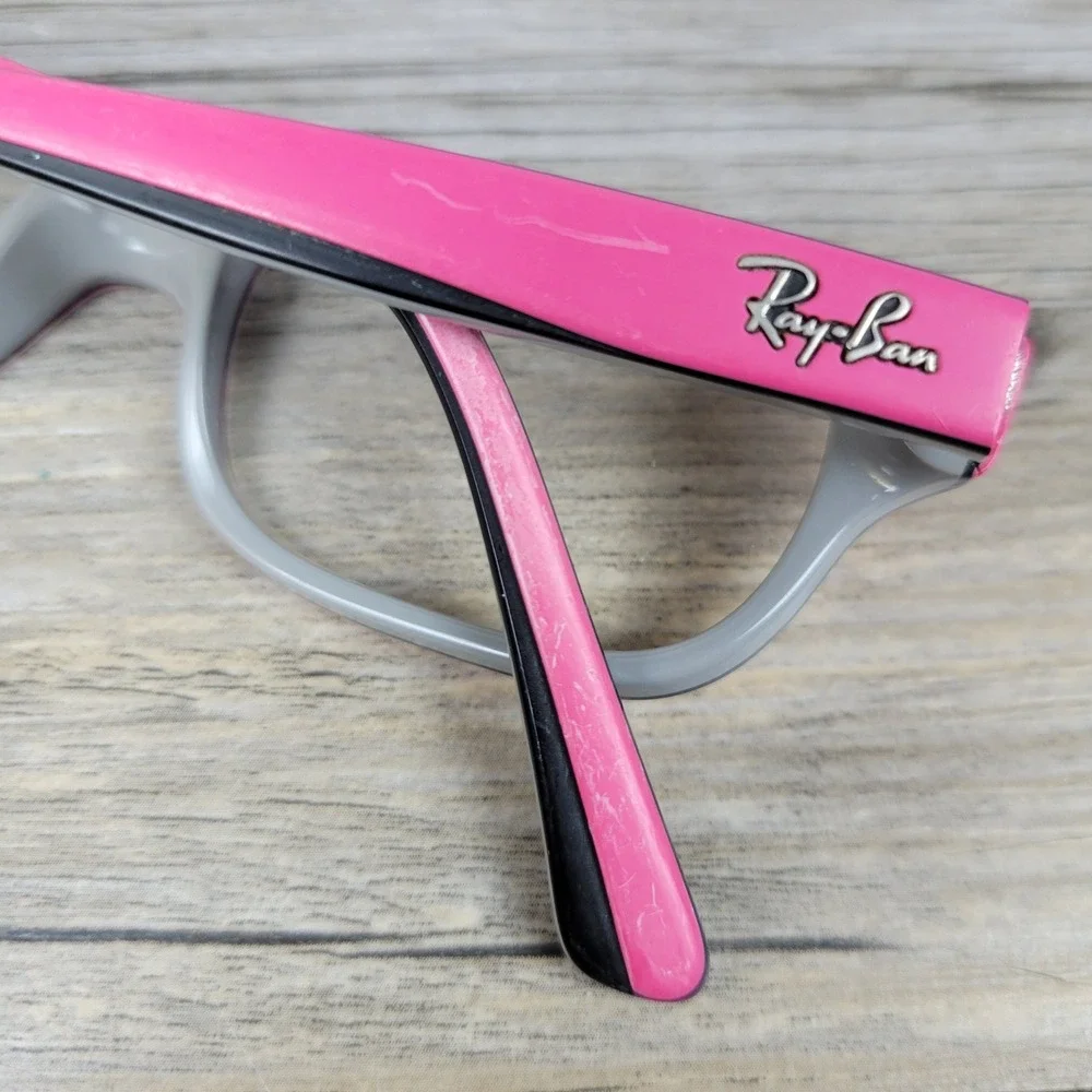 Ray-Ban Eyeglass‎ Frames RB 1527 3575 Pink Gray Rectangular Kids 45-15-125